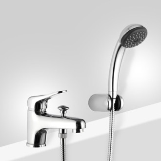 Tub Filler Chrome Bathtub Faucet with Personal Shower Remer K03
